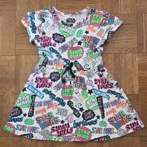Star Wars Multicolor Logo-Print Girls' Dress